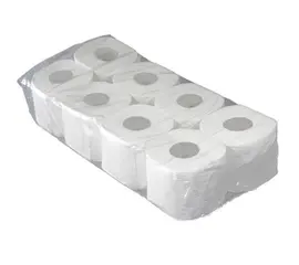 Toilettenpapier 3-lagig, 250 Blatt, 11 cm Blattlänge, 100% Zellstoff, weiss, Inhalt 8 x 8 Rollen, 30 Säcke pro Palette